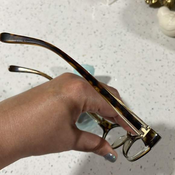 Tory Burch brown torti glasses frames (no lenses), preowned - Picture 3 of 10